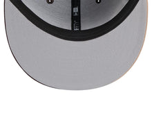 Load image into Gallery viewer, San Diego Padres New Era MLB 9FIFTY 950 Snapback Cap Hat Brown/Yellow/Tan Crown/Visor Yellow Logo Tatis Jr. 23 Side Patch