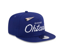 Load image into Gallery viewer, Los Angeles Dodgers New Era MLB 9FIFTY 950 Snapback Cap Hat Royal Blue Crown/Visor White Shohei Ohtani Logo Green UV