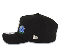 Load image into Gallery viewer, San Diego Padres New Era MLB 9FORTY 940 Adjustable A-Frame Cap Hat Black Crown/Visor White Logo With Rose 40th Anniversary Side Patch Royal Blue UV
