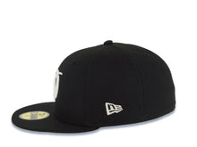 Load image into Gallery viewer, Los Angeles Dodgers New Era MLB 59FIFTY 5950 Fitted Cap Hat Black Crown/Visor City Connect White Logo 2024 World Series Side Patch Gray UV