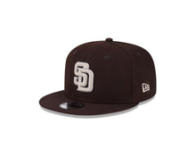 Load image into Gallery viewer, (Youth) San Diego Padres New Era MLB 9FIFTY 950 Kid Snapback Cap Hat Brown Crown/Visor Gray/White Logo