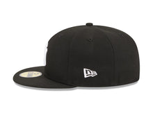 Load image into Gallery viewer, New York Yankees New Era MLB 59FIFTY 5950 Fitted Cap Hat Black Crown/Visor White Logo 2000 World Series Side Patch