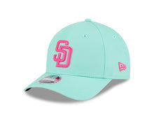 Load image into Gallery viewer, (City Connect) San Diego Padres New Era MLB 9FORTY 940 Adjustable M-Crown Cap Hat Teal Crown/Visor Magenta Logo