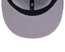 Load image into Gallery viewer, San Diego Padres New Era MLB 9FIFTY 950 Snapback Trucker/Mesh Cap Hat Brown Crown/Visor Pink/Blue/Yellow Script/Text Logo