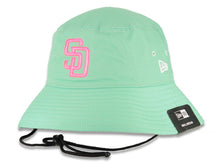 Load image into Gallery viewer, (City Connect) San Diego Padres New Era MLB Bucket Cap Hat Teal Crown/Visor Magenta Logo