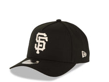 Load image into Gallery viewer, San Francisco Giants New Era 9FORTY 940 Adjustable A-Frame Cap Hat Black Crown/Visor White Logo 60th Anniversary Side Patch Gray UV