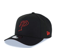 Load image into Gallery viewer, San Diego Padres New Era MLB 9FORTY 940 Adjustable A-Frame Cap Hat Black Crown/Visor Black/Red P Logo 40th Anniversary Side Patch Red UV