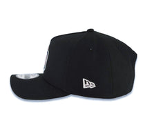 Load image into Gallery viewer, San Diego Padres New Era MLB 9FORTY 940 Adjustable A-Frame Cap Hat Black Crown/Visor Orange/Navy Flat Stitch Logo Batterman Batty Side Patch