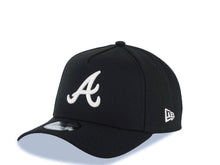 Load image into Gallery viewer, Atlanta Braves New Era MLB 9FORTY 940 Adjustable A-Frame Cap Hat Black Crown/Visor White Logo 2021 World Series Champions Side Patch