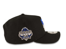 Load image into Gallery viewer, Los Angeles Dodgers New Era MLB 9FORTY 940 Adjustable Cap Hat Black Crown/Visor White/Royal Blue Drip Logo 40th Anniversary Stadium Side Patch
