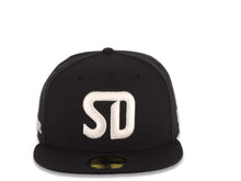 Load image into Gallery viewer, San Diego FC New Era MLS 59FIFTY 5950 Fitted Cap Hat Black Crown/Visor White Logo Gray UV