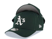 Load image into Gallery viewer, Oakland A's Athletics New Era MLB 9FORTY 940 Adjustable A-Frame Cap Hat Dark Green Crown/Visor White Logo