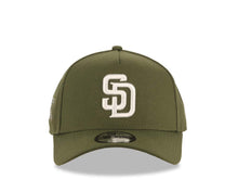 Load image into Gallery viewer, San Diego Padres New Era MLB 9FORTY 940 Adjustable A-Frame Cap Hat Olive Green Crown/Visor White Logo 1984 World Series Side Patch Gray UV