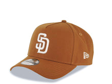 Load image into Gallery viewer, San Diego Padres New Era MLB 9FORTY 940 Adjustable Cap Hat Brown Crown/Visor White Logo 25th Anniversary Side Patch Gray UV