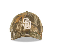 Load image into Gallery viewer, San Diego Padres New Era MLB 9FORTY 940 Adjustable A-Frame Cap Hat Real Tree Edge Camo Crown/Visor White Logo 1992 All-Star Game Side Patch Gray UV