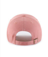 Load image into Gallery viewer, San Diego Padres '47 Brand MLB Clean Up Adjustable Cap Hat Light Pink Crown/Visor White Logo