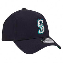 Load image into Gallery viewer, Seattle Mariners New Era MLB 9FORTY 940 Adjustable A-Frame Cap Hat Navy Blue Crown/Visor Team Color Logo