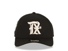 Load image into Gallery viewer, Texas Rangers New Era 9FORTY 940 Adjustable A-Frame Cap Hat Black Crown/Visor White Logo 2024 All Star Game Side Patch Gray UV