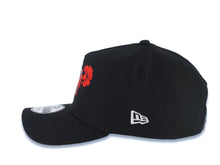 Load image into Gallery viewer, San Diego Padres New Era MLB 9FORTY 940 Adjustable A-Frame Cap Hat Black Crown/Visor White/Red Logo With Dotted Flower Red UV