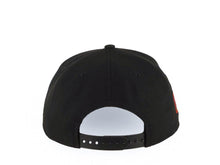 Load image into Gallery viewer, New York Yankees New Era MLB 9FORTY 940 Adjustable A-Frame Cap Hat Black Crown/Visor Red/Metallic Gold Empire Logo 2024 World Series Side Patch