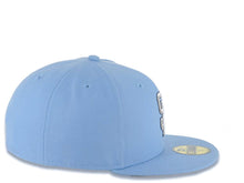 Load image into Gallery viewer, San Diego Padres New Era MLB 59FIFTY 5950 Fitted Cap Hat Sky Blue Crown/Visor White/Gray/Navy Logo Gray UV