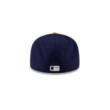 Load image into Gallery viewer, (Youth) San Diego Padres New Era MLB 59FIFTY 5950 Kid Fitted Cap Hat Navy Blue Crown/Visor White/Yellow Logo