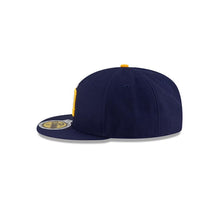 Load image into Gallery viewer, (Youth) San Diego Padres New Era MLB 59FIFTY 5950 Kid Fitted Cap Hat Navy Blue Crown/Visor White/Yellow Logo