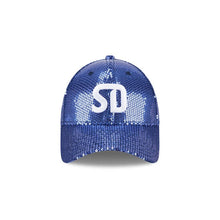 Load image into Gallery viewer, (Women) San Diego FC New Era MLS 9FORTY 940 Adjustable Cap Hat Navy Blue Crown/Visor White Logo (Sequin)