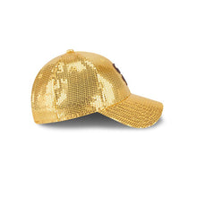 Load image into Gallery viewer, (Women) San Diego Padres New Era MLB 9FORTY 940 Adjustable Cap Hat Yellow Crown/Visor Brown Logo (Sequin)