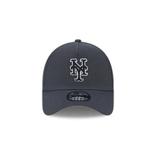 Load image into Gallery viewer, New York Mets New Era MLB 9FORTY 940 Adjustable A-Frame Cap Hat Dark Gray Crown/Visor Black/White Logo