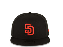 Load image into Gallery viewer, San Diego Padres New Era MLB 9FIFTY 950 Snapback Cap Hat Black Crown/Visor Red Logo Black UV