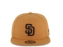 Load image into Gallery viewer, San Diego Padres New Era MLB 9FIFTY 950 Snapback Cap Hat Light Brown Crown/Visor Black Logo Black UV