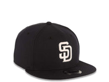 Load image into Gallery viewer, San Diego Padres New Era MLB 9FIFTY 950 Snapback Cap Hat Navy Blue Crown/Visor White Logo Gray UV
