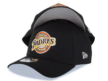 Load image into Gallery viewer, San Diego Padres New Era MLB 9FORTY 940 Adjustable A-Frame Cap Hat Black Crown/Visor Brown/Yellow Baseball Club Logo Gray UV