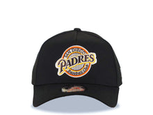 Load image into Gallery viewer, San Diego Padres New Era MLB 9FORTY 940 Adjustable A-Frame Cap Hat Black Crown/Visor Brown/Yellow Baseball Club Logo Gray UV