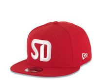 Load image into Gallery viewer, San Diego FC New Era MLS 9FIFTY 950 Snapback Cap Hat Red Crown/Visor White SD Logo