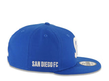 Load image into Gallery viewer, San Diego FC New Era MLS 9FIFTY 950 Snapback Cap Hat Royal Blue Crown/Visor White SD Logo Gray UV