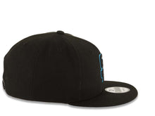 Load image into Gallery viewer, San Diego Padres New Era MLB 9FIFTY 950 Snapback Cap Hat Black Crown/Visor Black/Blue Logo