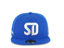 Load image into Gallery viewer, San Diego FC New Era MLS 59FIFTY 5950 Fitted Cap Hat Royal Blue Crown/Visor White Logo Gray UV