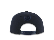 Load image into Gallery viewer, San Diego FC New Era MLS 9FIFTY 950 Snapback Cap Hat Navy Blue Crown/Visor Navy Blue Logo Gray UV