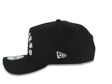 Load image into Gallery viewer, San Diego Padres New Era MLB 9FORTY 940 Adjustable A-Frame Cap Hat Black Crown/Visor White Text/Script Logo 40th Anniversary Side Patch