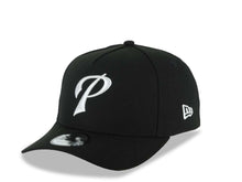 Load image into Gallery viewer, San Diego Padres New Era MLB 9FORTY 940 Adjustable A-Frame Cap Hat Black Crown/Visor White P Script Logo 40th Anniversary Side Patch Gray UV