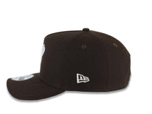 Load image into Gallery viewer, San Diego Padres New Era MLB 9FORTY 940 Adjustable A-Frame Cap Hat Dark Brown Crown/Visor White Script P Logo 40th Anniversary Side Patch Gray UV