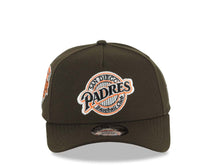 Load image into Gallery viewer, San Diego Padres New Era MLB 9FORTY 940 Adjustable A-Frame Hat Brown Crown/Visor Black/Orange Baseball Club Logo 1992 All-Star Game Side Patch Gray UV
