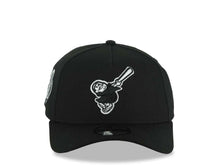 Load image into Gallery viewer, San Diego Padres New Era MLB 9FORTY 940 Adjustable A-Frame Hat Black Crown/Visor Black/White Swinging Friar Logo 20th Anniversary h Gray UV