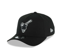 Load image into Gallery viewer, San Diego Padres New Era MLB 9FORTY 940 Adjustable A-Frame Hat Black Crown/Visor Black/White Swinging Friar Logo 20th Anniversary h Gray UV