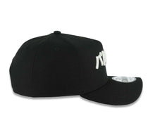 Load image into Gallery viewer, San Diego Padres New Era MLB 9FORTY 940 Adjustable A-Frame Hat Black Crown/Visor White Japen Text Logo Gray UV