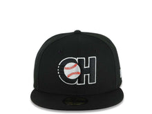 Load image into Gallery viewer, Charros de Jalisco New Era LMP 59FIFTY 5950 Fitted Cap Hat Black Crown/Visor Black/White Logo