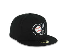 Load image into Gallery viewer, Charros de Jalisco New Era LMP 59FIFTY 5950 Fitted Cap Hat Black Crown/Visor Black/White Logo