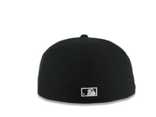 Load image into Gallery viewer, San Diego Padres New Era MLB 59FIFTY 5950 Fitted Cap Hat Black Crown/Visor Black/White Swinging Friar Logo Petco Park Stadium Side Patch